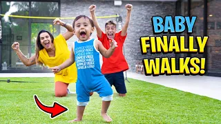 Baby Milan WALKS For The FIRST TIME!! (EMOTIONAL)