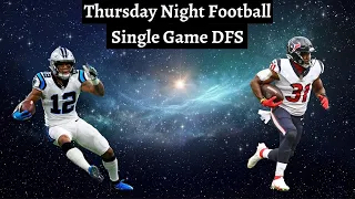 THURSDAY NIGHT FOOTBALL DFS SHOWDOWN SLATE | PANTHERS VS. TEXANS | DRAFTKINGS & FANDUEL