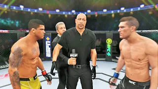 Gilbert Burns vs Stephen Thompson Full Fight - UFC 4 Simulation