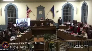 May 4, 2022, Special City Council Meeting