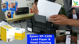 How to Load Paper and Head Cleaning on Epson XP-2200 Wireless Printer