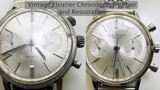 Vintage Fleurier Chronograph Repair, Restoration, and Radium? - 1950's Landeron 248 Movement Service