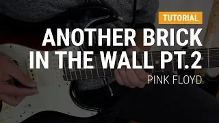 Another brick in the wall PT.2 de Pink Floyd en guitarra CLASE TUTORIAL COMPLETA