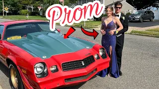 Driving my 79 Camaro to prom!