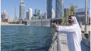 A Famous Song in Dubai for Mehad Hamad  افتتاح قناة دبي المائية مع شيلة الله على دبي