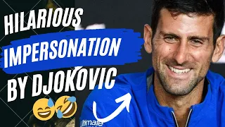 Novak Djokovic's Playful Impersonation of Nick Kyrgios Adds a Humorous Twist to Tennis 😂