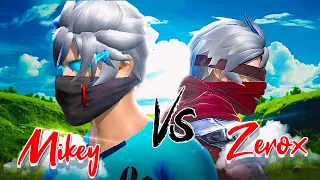 Zerox FF 🗿Vs Mikey FF🍷Spinner God Vs Accuracy God💗Insane Match🥵🔥