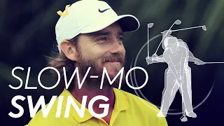 Tommy Fleetwood's golf swing in Slow Motion