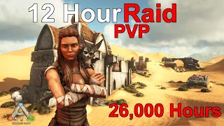 How A 26,000 HOUR Tribe Tries To Raid Church Cave On Scorched Earth | ARK Survival Evolved PVP