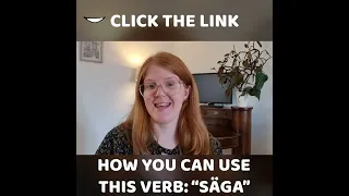 How to say the Swedish verb säga #shorts