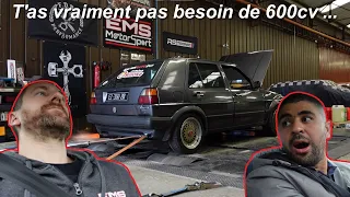 C'est confirmé , t'as vraiment pas besoin de 600 cv dans une Golf 2...