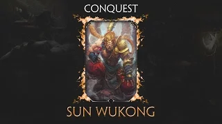 SMITE Season 4 Conquest - Sun Wukong Solo | 5 Levels Ahead! (1080p 60fps)