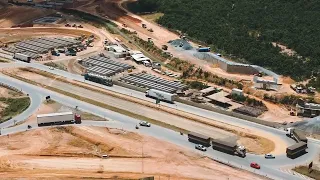 Continuação da Obra no Trevo saída para BH