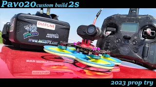 Pavo20 custom build | 1303 8000kv 2s | gemfan 2023 prop try