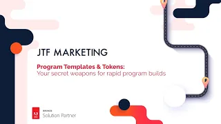 Marketo Program Templates & Tokens: your secret weapons