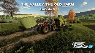 Collecting HAY & SILAGE Bales, Plowing, Fertilizing fields | Valley Old Farm | FS22 | Episode #8