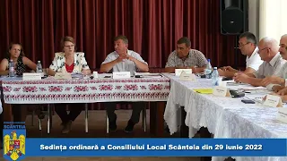 Sedinta ordinara a Consiliului Local Scanteia din 29 iunie 2022