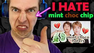 😂😂 Comedian Reacts to namjin hating mint chocolate for 5 minutes 😂😂