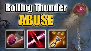 Timber Chain and Reality Rift in Rolling Thunder [Epic Stunning Combo] Dota 2 Ability Draft