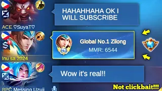 THEY LAUGHED AT MY TOP 1 GLOBAL ZILONG🤣| MY PRIME IS NOT YET OVER!!!