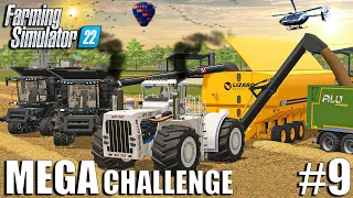 Harvesting THE BIGGEST FIELD on THE MAP | MEGA Challenge | Farming Simulator 22 #9