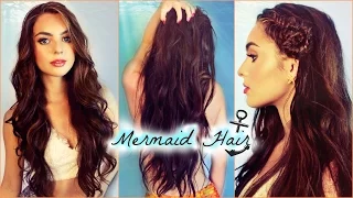 Mermaid Waves Hair Tutorial | How To Seashell Fishtail Braid! Jackie Wyers