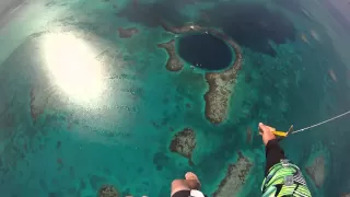 Skydiving into the Blue Hole, Belize