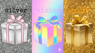 choose your gift silver or rainbow or gold ✨️
