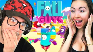 Playing FALL GUYS with MY BOYFRIEND! (RAGE)