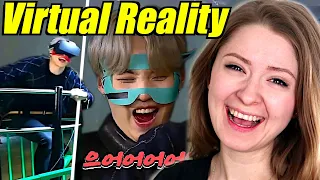 Americans React To BTS Virtual Reality SHENANIGANS (Run BTS 81 & 82)