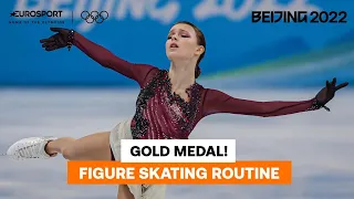 Anna Shcherbakova takes the lead winning gold | 2022 Winter Olympics