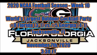 2020 NCAA Football Season - Week 10: #8 Florida/#5 Georgia Pregame Analysis Video
