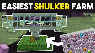 Easiest SHULKER Farm in Minecraft Bedrock 1.19!
