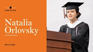 Natalia Orlovsky '22 delivers Valedictory address at Princeton's 2022 Commencement