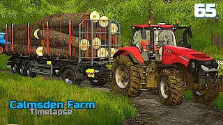 HARVESTING TREES! Making Woodchips for the Greenhouse & Selling Pallets - FS22 Timeplase