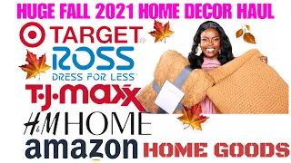 FALL 2021 HOME DECOR HAUL | TARGET, TJMAXX, ROSS, AMAZON and H&M HOME