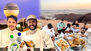 Challenge with Nasser IFTARI at TOP of JABAL E UHUD & SEHRI at BURAIDAH AL QASSEM