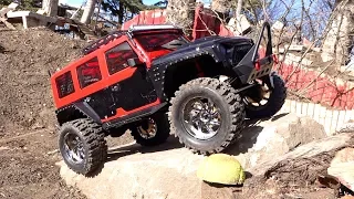 MALL CRAWLER goes Off Road on Backyard Trail Course - Founder 2 RUBICON 8th Scale | RC ADVENTURES