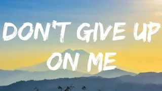 Andy Grammer- don't give up on me ( lyrics)