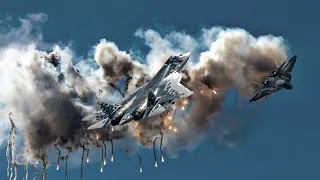 Just arrived at the Frontier! 2 Russian Sukhoi T-50 planes blown up, American F16 fighter jet-Arma3