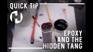 Super Easy Way to Get Epoxy Into a Hidden Tang Handle