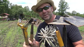 NO GIMMICKS!  Garden Tool Comparison  Simple ORGANIC WEED CONTROL BUILDS SOIL!