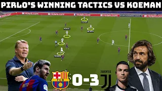 Tactical Analysis: Barcelona 0 - 3 Juventus | How Pirlo Set Up Juventus For Success |