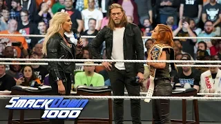 Charlotte Flair attacks Becky Lynch on "The Cutting Edge": SmackDown 1000, Oct. 16, 2018