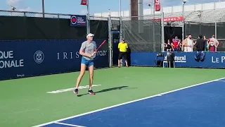 Elena Rybakina baseline high ball drill, Rogers cup 2023