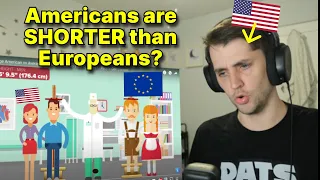 American reacts to Average American vs Average European - How Do They Compare