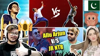 Allu arjun, Jr.Ntr Dance WAR | Reaction Video | Pakistani Reaction