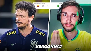 Brasil 1 x 2 Colômbia - SELEÇÃO BRASILEIRA DO DINIZ É UMA VERGONHA? 🇧🇷