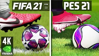 FIFA 21 vs PES 21 GRAPHICS COMPARISON | PS4/PS5 & XBOX ONE/SERIES X