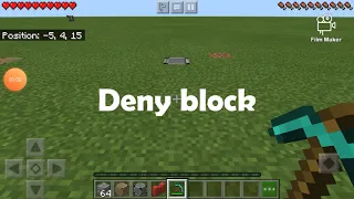 How to use Deny, Allow, Border block(bedrock edition)